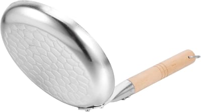 Ontbijt Koekenpan - Ei Pan Grill - Snel Ontbijt Maken - Antiaanbaklaag Vlekbestendig - 20x16x16 cm - Zilver