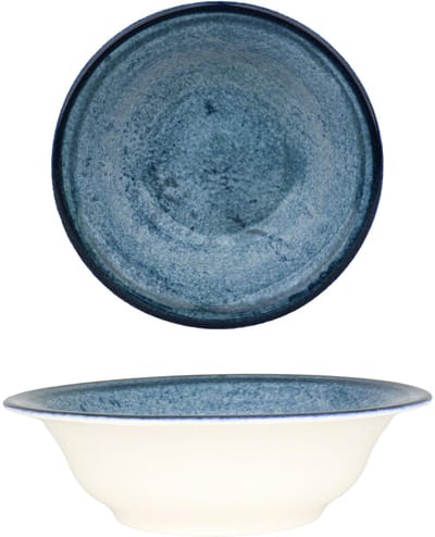 Kütahya Porselen Kommetje - Blue Stone - Porselein - 16 cm (350cc) - set van 6