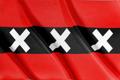 Vlag Amsterdam| Amsterdam | 150x 100 cm