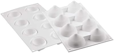 Siliconen Bakvorm - Cake Mal - Desserts Maken - Hypnotisch Ontwerp - 55 ml - Wit
