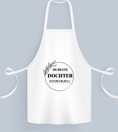Akyol - de beste dochter dat ben ik dus Keukenschort - Dochter - beste dochter - liefste dochter - verjaardag - cadeau - kado - bedankje - geschenk - 82 bij 71 cm