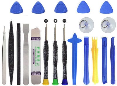 Dailygoods - Reparatie Schroevendraaier Set - 20 in 1 Precisie Kit - Compact en draagbaar - Kleine gereedschapset - Geschikt voor smartphones en lapto...