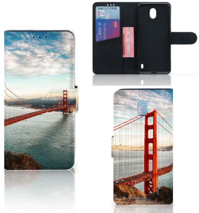 Nokia 1 Plus Flip Cover Golden Gate Bridge
