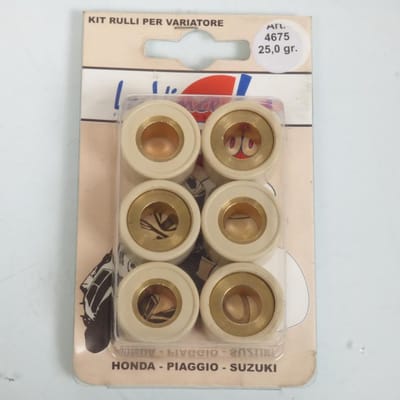 Galet rouleau de variateur Leovince pour Scooter Piaggio 250 Hexagon 2001 à 2017 23.8x18 25Grs Neuf