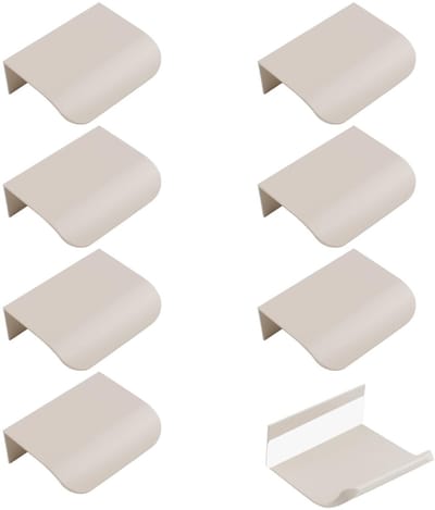 Dailygoods- Meubelgrepen 8 stuks - Verborgen Handvatten - Aluminium Legering - Onzichtbare Handgrepen - Dikker en Schokbestendig - Comfortabele Afwerking - Ladehandgrepen