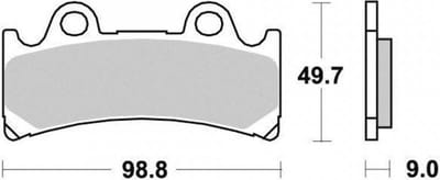 perftec remblokjes voor motor yamaha 750 yzf rr/sp 1993 tot 1999 avg avd nieuw