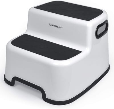 Opstapkruk voor Kinderen met Antislip - Tweetraps Kinderkruk voor Toilettraining en Thuisgebruik