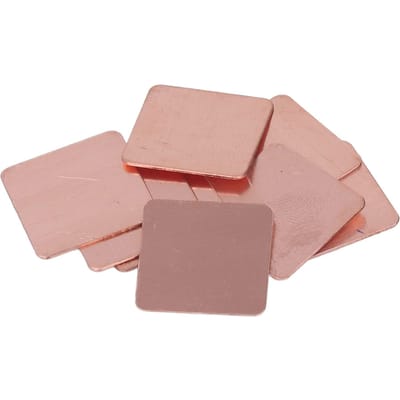 20 stuks Koperen Koellichaam Shim Sterke Thermische Geleidbaarheid Koperen Thermische Pad voor Laptop CPU GPU 0.3mm