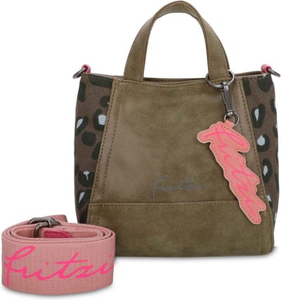 Fritzi aus Preußen Handtas Schoudertas Joy02 Vintage Mix Crossbody Bag Jungle Olijfgroen