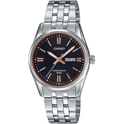 Casio CASIOSTANDARD serie legendarische analoge horlogerie serie, klassiek, comfortabel en verfijnd Romeinse cijfer uurmarkeringen, 50 meter LTP-1335D-1A2V zwart
