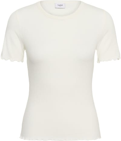 Saint Tropez OlaliaSZ SS T-Shirt Dames T-shirt - Bright White