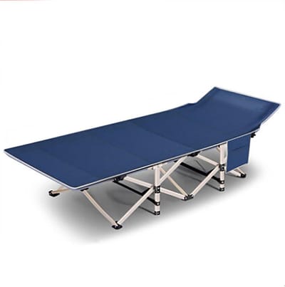 Camping Bed - Opklapbaar Ledikant - Buiten Ontspannen - Stabiele constructie - 190x71x35CM - Blauw