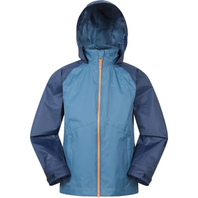 Mountain Warehouse Torrent II Waterdichte Jas voor kinderen/Kinderen (Blauw)