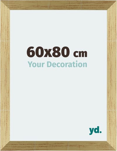 Your Decoration - Fotolijst 60x80 cm - MDF - Goud Glans - Mura