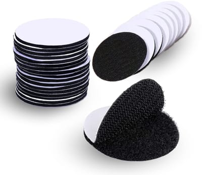 Dailygoods- Klittenband Zelfklevend 25 Stuks - Dubbelzijdig 5CM - Extra Sterk - Plakband Voor Stof/Muren/Vloeren - Eenvoudig Te Verwijderen - Hechtingsband