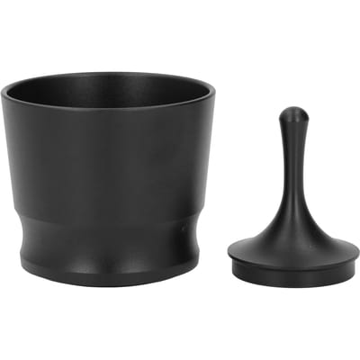 Récupérateur de Poudre de Café Alliage d'Aluminium Ergonomique Récupérateur de Poudre de Café pour Porte-filtre 51mm 53mm 58mm Noir noir