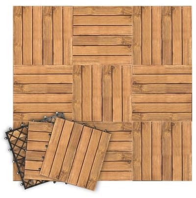 Houten tegels 30x30 cm - Acaciahout Vloertegels voor Terras en Tuin - 55 Stuks 5 m²