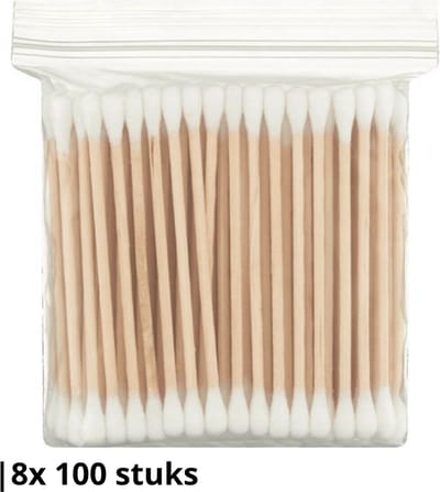 Knaak Wattenstaafjes - Bamboe - 800 stuks - Zachte Tips - Ideaal voor Make-up & Gezichtsverzorging