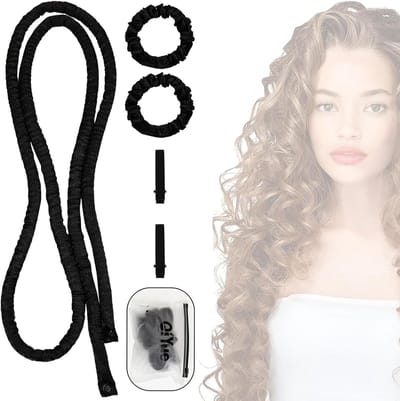 Verwarmingsvrije Krullenband voor Perfecte Krullen, Geschikt voor Alle Haartypes, Ideaal voor Schouderlang Haar en Langer, Eenvoudig en Effectief Gebruik.