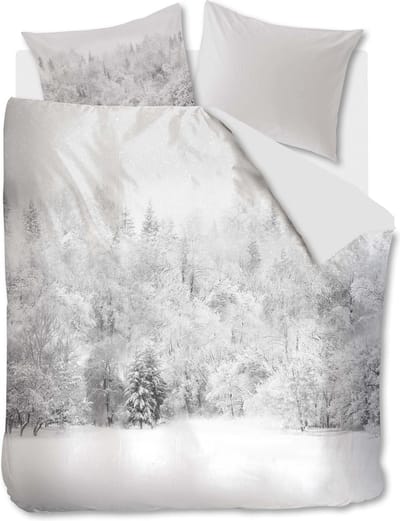 Kardol Arctic Forest Dekbedovertrek - Eenpersoons - 140x200/220 cm - Light Grey