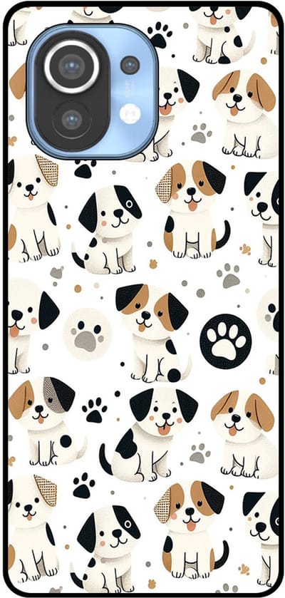 Smartphonica Telefoonhoesje Geschikt voor Xiaomi Mi 11 met honden opdruk - TPU backcover case dog design geschikt voor Xiaomi Mi 11