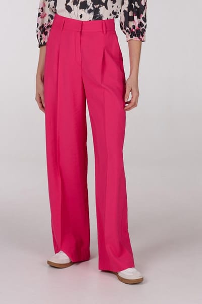 Jansen Amsterdam Nova Broek Wf 466 Long Wide Broeken Dames - Roze - Maat 42