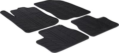 Gledring Rubbermatten passend voor Peugeot 2008 incl. Crossover 2013-2019 (T profiel 4-delig + montageclips)