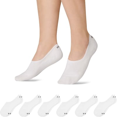 SNOCKS Enkelsokken - Sneakersokken Dames - Sneakersokken Heren - Footies Dames - Biologisch Katoen - Duurzaam Cadeau - 6 Stuks