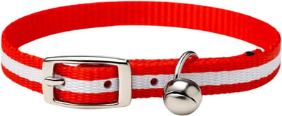 Animalking Reflecterend Kattenriem - Kattenbandje met Belletje - Halsband Kat - Cat Collar - Rood