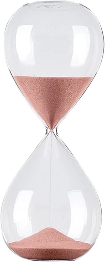 Zandloper Tijd - Zandklok Decoratie - Tijd Management - Duidelijke Zandstroom - 60 Minuten - Roze