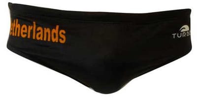 Turbo Holland Zwemslip Zwart 9-10 Years Jongen