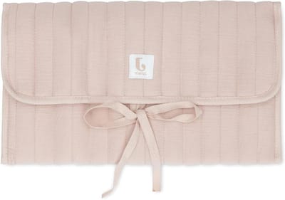 Aankleedkussen baby - Commode mat - Baby verschonen - Met handige vakken - 71x50cm - Wild roze