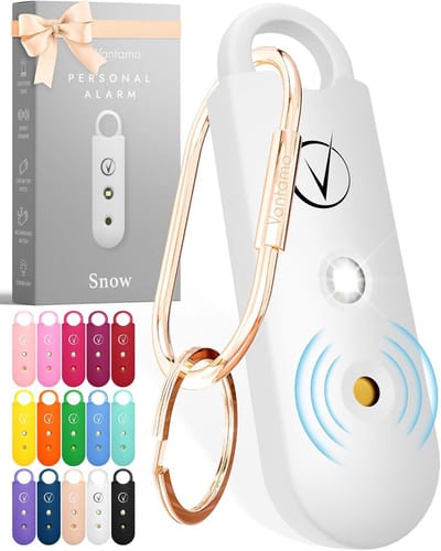 Persoonlijk Alarm met Stroboscoop LED Licht - Extra Luid 130dB Zelfverdediging Sleutelhanger