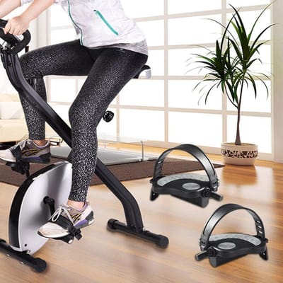 Fiets pedalen - Hometrainer pedalen - Binnen fietsen - Verstelbare banden - 9/16 Inch - Zwart