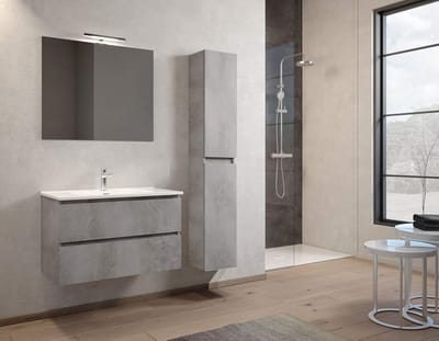 MaMa Store Colonna sospesa ATENA hangende badzuil grijs beton, spaanplaat, groot