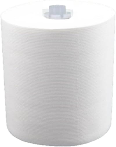 Handdoekrollen 6 stuks - Papieren handdoeken - Hygiënisch handen drogen - Hoge absorptiekracht - 140 meter per rol - Wit