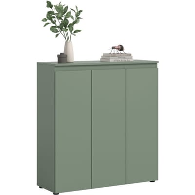 Compacte Universele Kast in Smoke Green - 8 Verstelbare Planken - Ideaal voor Kleine Ruimtes - 105x111x37cm