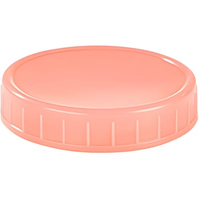 1 couvercle de bocal Mason à large ouverture avec anneau d'étanchéité, bouchons de rangement en PP durables pour bocal Mason en verre de 2,7 pouces 70mm rose