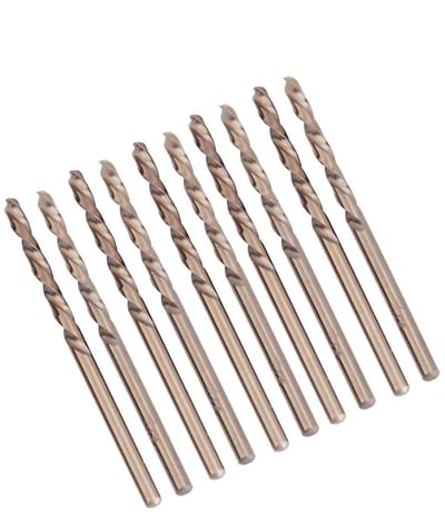 Set van 10 M35 Kobalt Boorbits, HSS-CO Twist voor Harde Metaal, RVS en Gietijzer, 1-5mm Boorset (4mm) voor Precisiewerk en Duurzaamheid