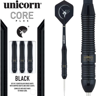 Unicorn Core Plus Black Brass 22 gram - Dartpijlen