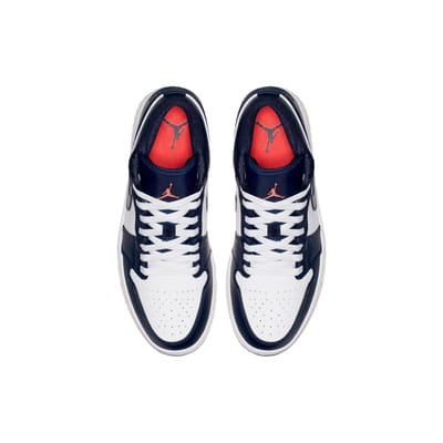 Air Jordan 1 Retro Low Obsidian Ember Unisex Sneakers Blauw Ember-Glow-Wit 553558-481 40.5 black