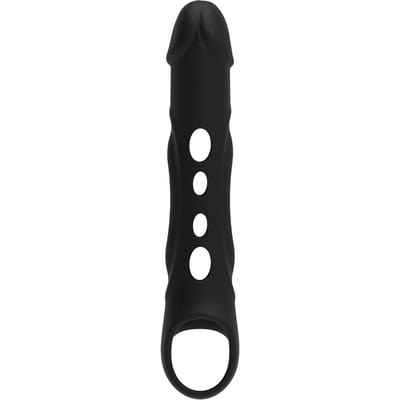 Dreamtoys Ramrod Vibrating vergroter met afstandsbediening Penisvergroter - Zwart