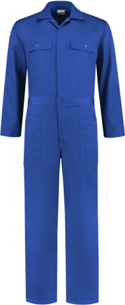 Overall polyester/katoen korenblauw maat 51