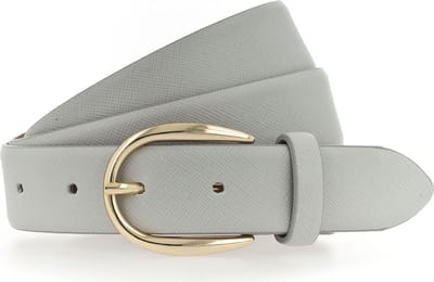 Vanzetti Leren Riem 30mm Leather Belt W105 Light Grey Lichtgrijs