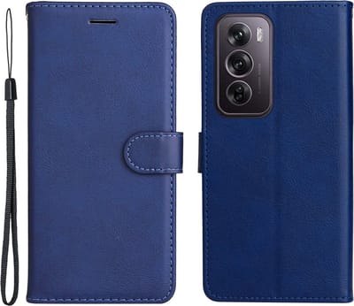 Coverup Hoesje - Geschikt voor OPPO Reno12 Pro Hoesje - Coverup Book Case - Blauw