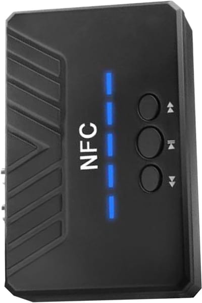 Draadloze Audio Adapter - Ontvanger Module - Muziek Streamen - One-Touch Koppeling - 10.5 x 6.5 x 2.5 cm - Zwart
