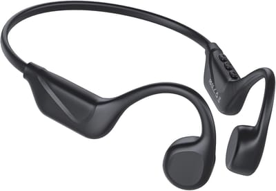 SNJY® Bone Conduction Headphone - Sporthoofdtelefoon Draadloos - Sport Oordopjes - Hardloop Oortjes - Zwart