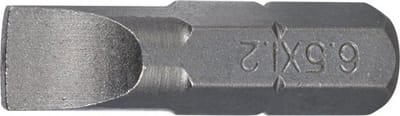 SW-staal SB/4-6,5 schroevendraaierbit, 6,3 mm (1/4") aandrijfsleuf