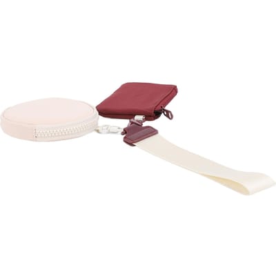 Sleutelhanger Portemonnee Dubbel Vak Draagbare Portemonnee Miniatuur Afneembaar Polsbandje Sleutelhanger Portemonnee voor Sleutel brown