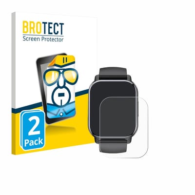 BROTECT - Screenprotector voor Poounur T80 1.95" - Folie Beschermfolie transparant 2 Stuks